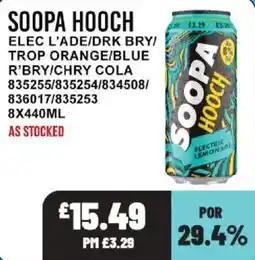 Bestway Soopa Hooch electric lemonade offer