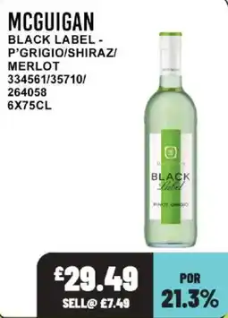 Bestway Mcguigan black label offer