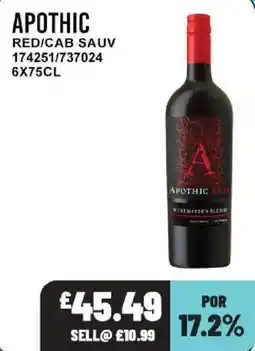 Bestway Apothic Red/Cab Sauv offer