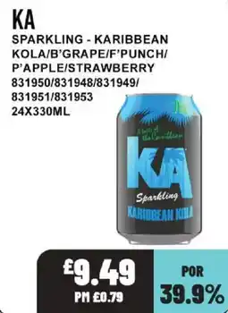 Bestway Ka sparkling karibbean kola offer