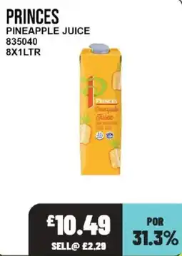 Bestway Princes pineapple juice offer