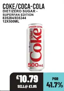 Bestway Coke/coca-cola diet/zero sugar offer