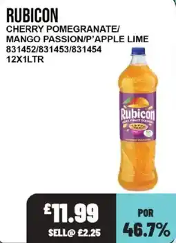 Bestway Rubicon real fruit squash offer