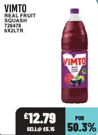 Bestway Vimto real fruit squash offer