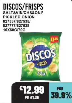 Bestway Discos cheese & onion offer