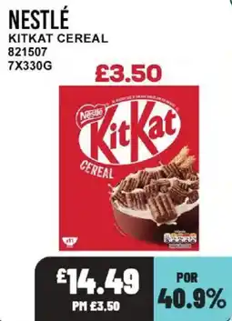Bestway Nestlé kitkat cereal offer
