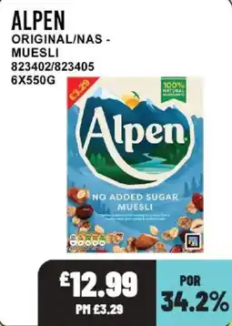 Bestway Alpen Original Muesli offer