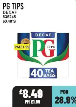 Bestway Pg tips decaf offer