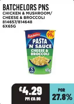 Bestway Batchelors pasta n' sauce cheese & broccoli offer
