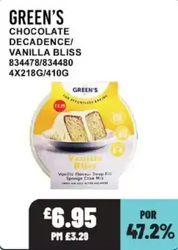 Bestway Green's vanilla bliss offer