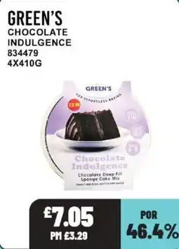 Bestway Green's chocolate indulgence offer