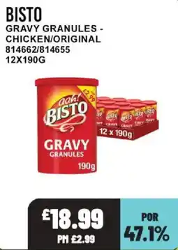 Bestway Bisto gravy granules offer