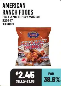 Bestway American ranch foods hot and spicy wings offer