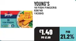 Bestway Young's 10 fish fingers offer