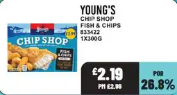 Bestway Young's chip shop fish & chips offer