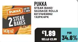 Bestway Pukka steak bake/ sausage rolls offer
