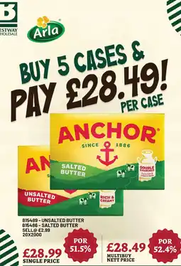 Bestway Arla anchor salted butter offer