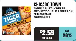Bestway Chicago town tiger crust cheese medley offer