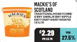 Bestway Mackie's honeycomb real dairy ice cream offer