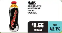 Bestway Mars chocolate milkshake offer