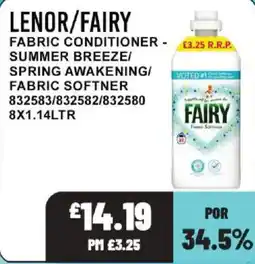 Bestway Lenor/Fairy fabric conditioner offer