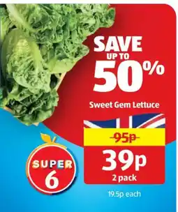 Aldi Sweet Gem Lettuce offer