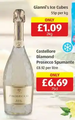 Aldi Costellore Diamond Prosecco Spumante offer