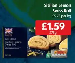 Aldi Sicilian Lemon Swiss Roll offer