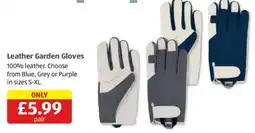 Aldi Leather Garden Gloves offer