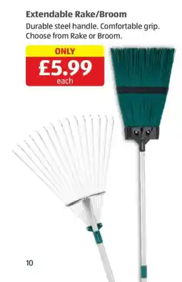 Aldi Extendable Rake/Broom offer
