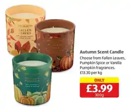 Aldi Autumn Scent Candle offer
