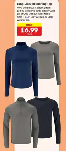Aldi Long-Sleeved Running Top offer