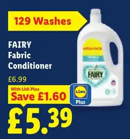 Lidl Fairy fabric conditioner offer