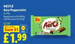 Lidl Nestlé Aero Peppermint offer