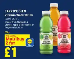 Lidl Carrick Glen Vitamin Water Drink offer