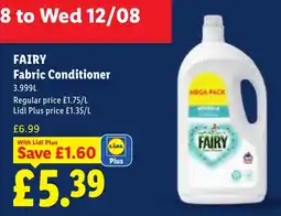 Lidl Fairy fabric conditioner offer