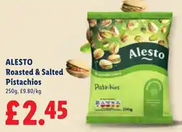 Lidl Alesto roasted & salted pistachios offer