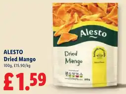 Lidl Alesto dried mango offer