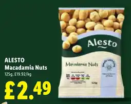 Lidl Alesto Macadamia Nuts offer