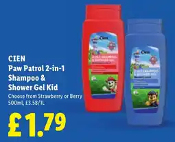 Lidl Cien Paw Patrol 2-in-1 Shampoo & Shower Gel Kid offer