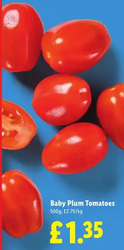Lidl Baby Plum Tomatoes offer
