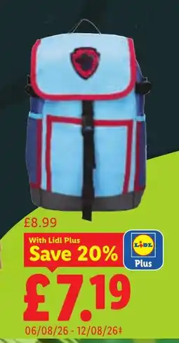 Lidl Kids' PAW Patrol Backpack offer