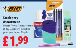 Lidl Bic Stationery Assortment offer