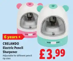 Lidl Crelando electric pencil sharpener offer