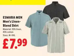 Lidl Esmara Men Men's Linen-Blend Shirt offer