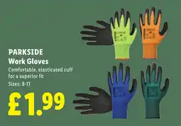 Lidl Parkside work gloves offer