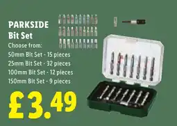 Lidl Parkside bit set offer