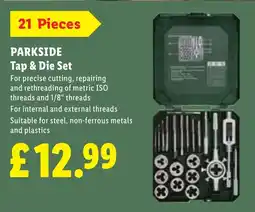 Lidl Parkside tap & die set offer