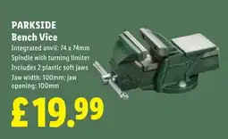 Lidl Parkside bench vice offer
