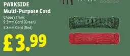 Lidl Parkside multi-purpose cord offer